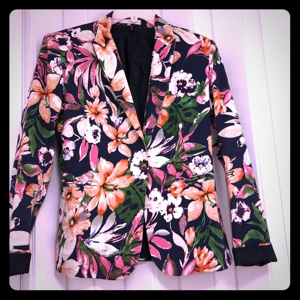 Floral blazer